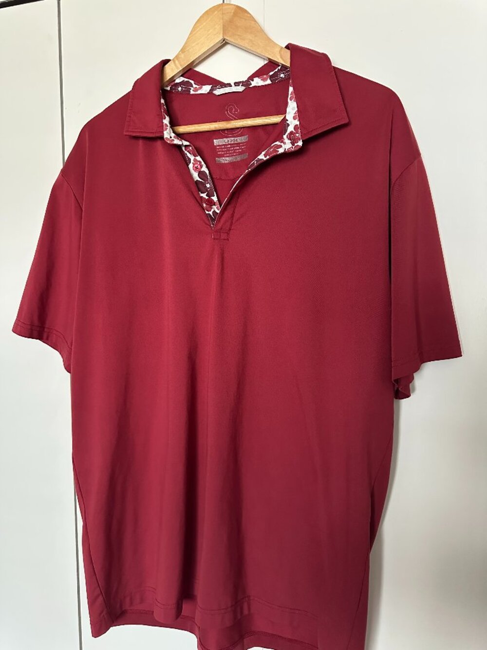 Swannies Golf/Fashion polo, size Large, Red
